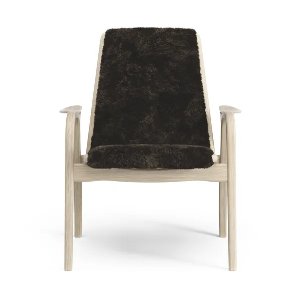 Laminett Sessel Lackierte Eiche/Espresso/Schaffell