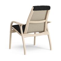 Laminett Sessel Lackierte Eiche/Schwarz/Schaffell