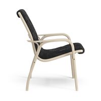 Laminett Sessel Lackierte Eiche/Schwarz/Schaffell