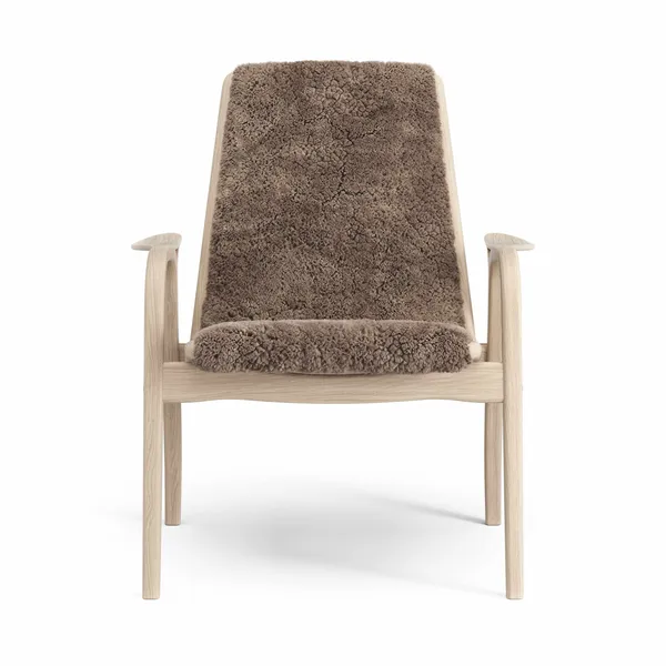 Laminett Sessel Lackierte Eiche/Sahara/Schaffell