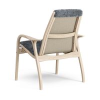 Laminett Armchair Lacquered Oak/Coal/Sheepskin
