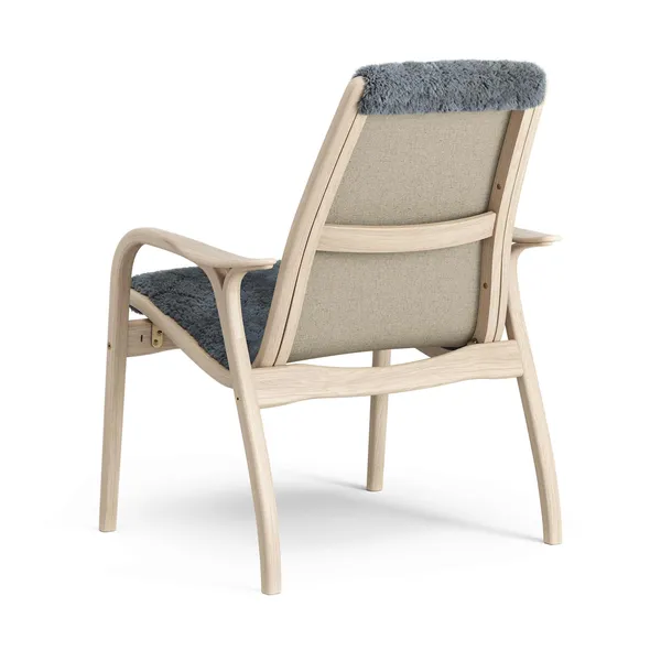 Laminett Armchair Lacquered Oak/Coal/Sheepskin