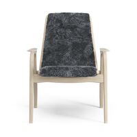 Laminett Armchair Lacquered Oak/Coal/Sheepskin