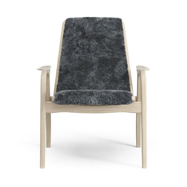 Laminett Armchair Lacquered Oak/Coal/Sheepskin