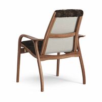 Laminett Armchair Lacquered Walnut/Espresso/Sheepskin