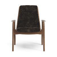 Laminett Armchair Lacquered Walnut/Espresso/Sheepskin