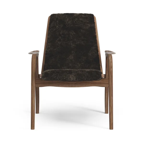 Laminett Armchair Lacquered Walnut/Espresso/Sheepskin