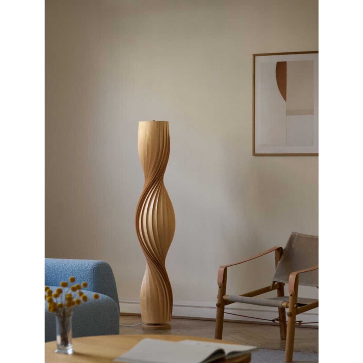 TR4 Floor Lamp Birch/Natural