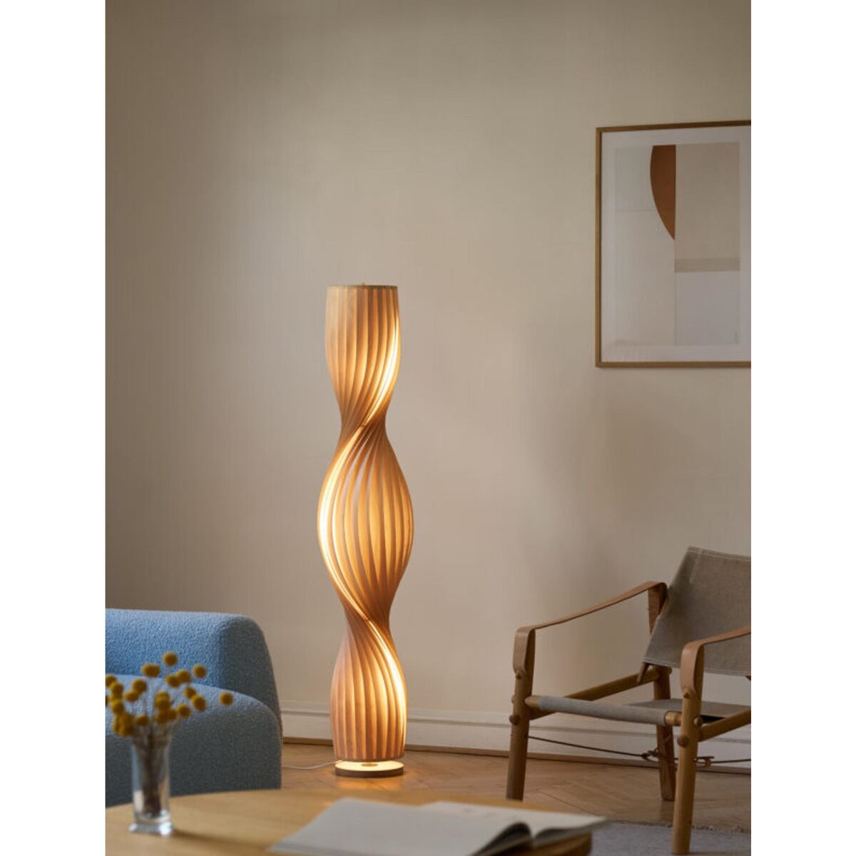 TR4 Floor Lamp Birch/Natural