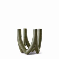 Chandelier No. 56 Candlestick 4-Arm Olive Green