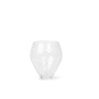 Crushed Glass Vase Medium Clear