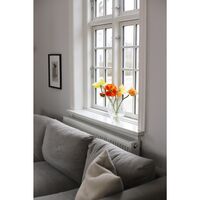 Crushed Glass Vase Medium Clear