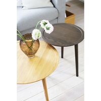 Crushed Glass Vase Medium Sepia Brown