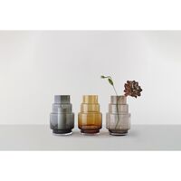 Hurricane Reflections Bo. 69 Vase/Candlestick Sepia Brown