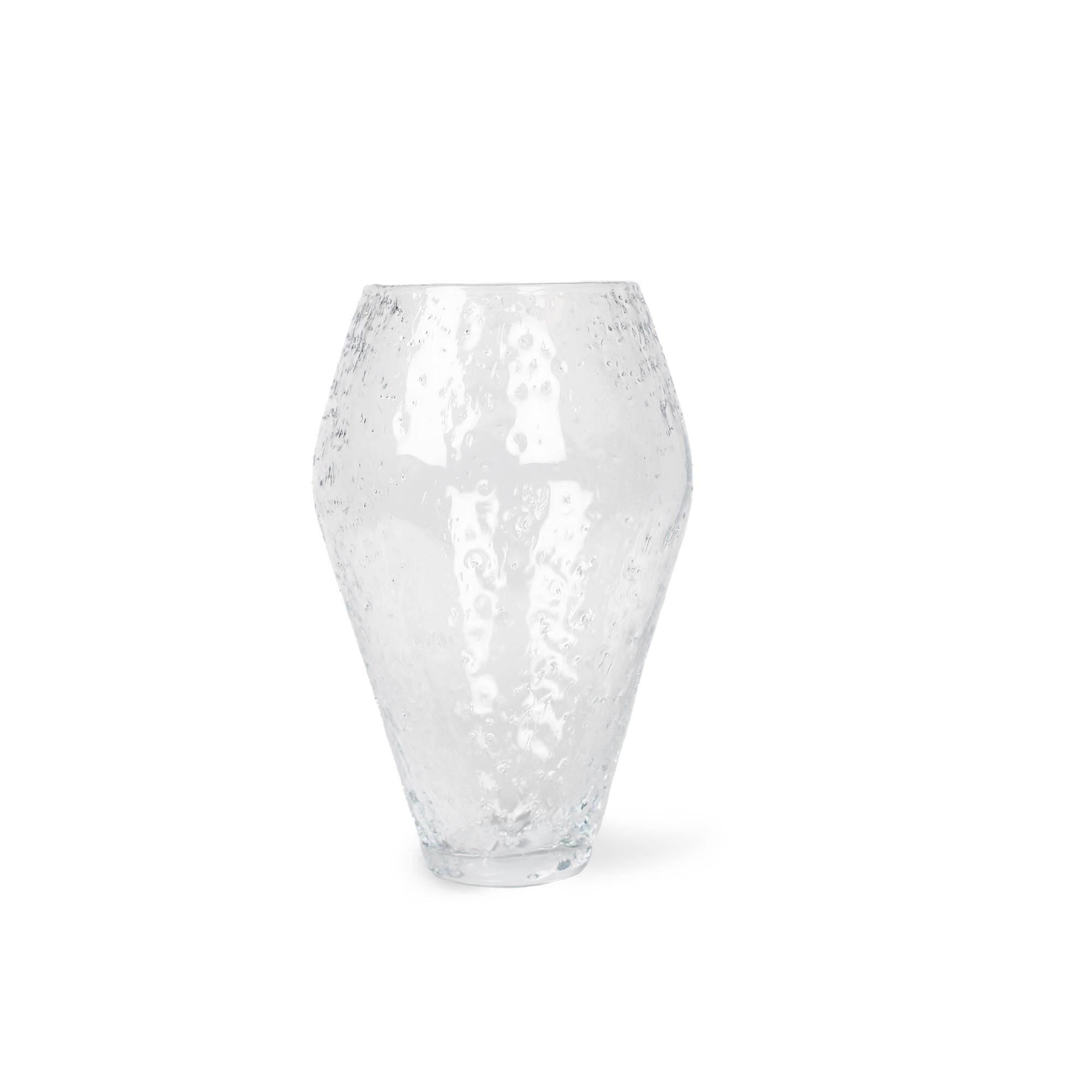 Crushed Glass Vase Stor Klar