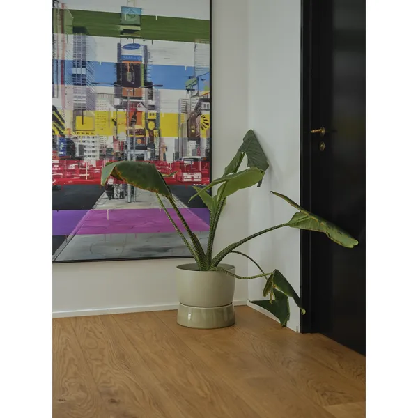 Two Tone Planter Jar Large Artichoke Green