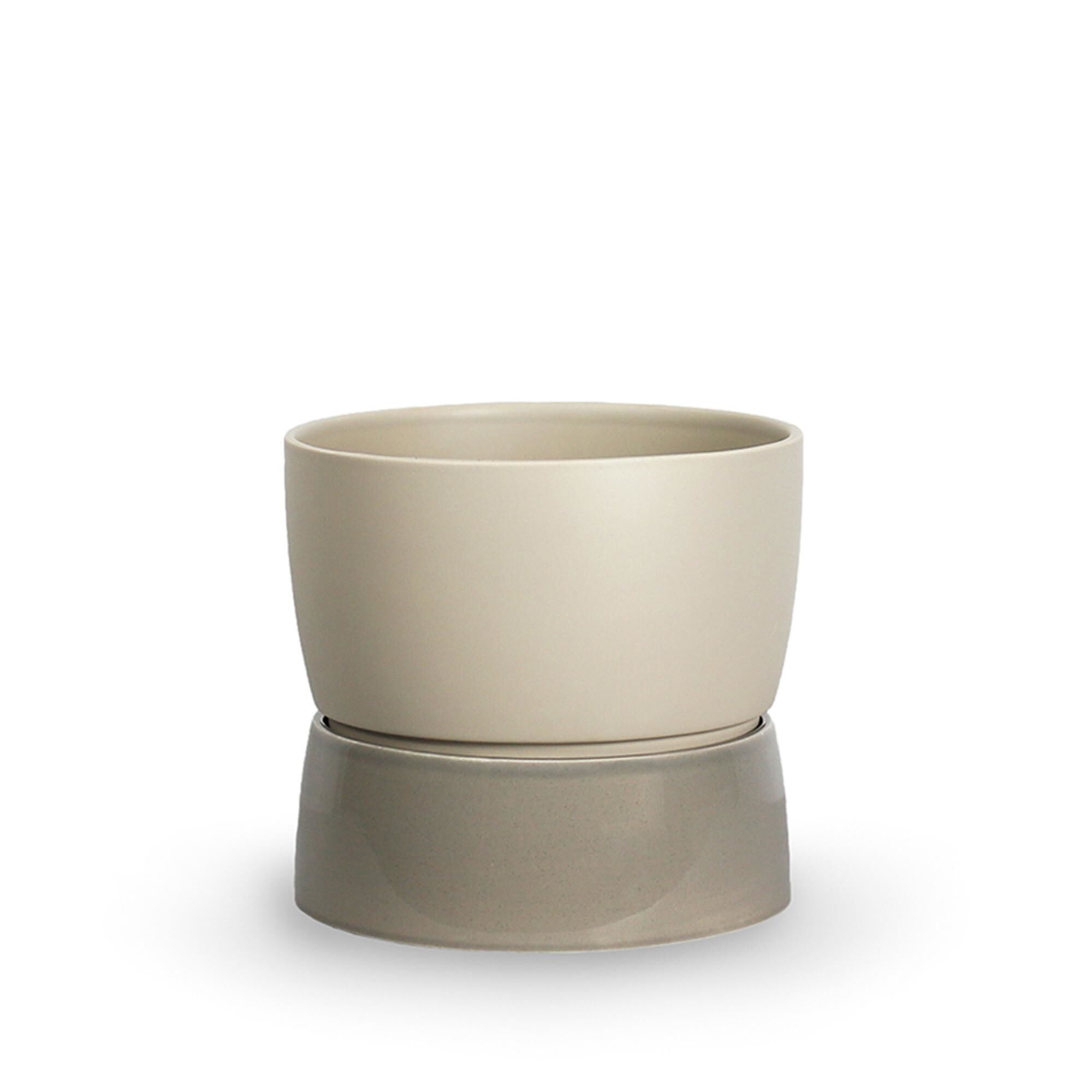 Two Tone Planter Krukke Stor Dune Grey