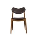 Geolied eiken / Donkerbruin leer