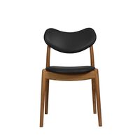 Geolied eiken / Zwart leer