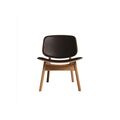 Oiled oak / Dark brown leather