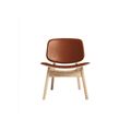 Soap treated oak / Light brown leather