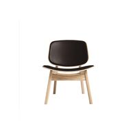 Soap treated oak / Dark brown leather