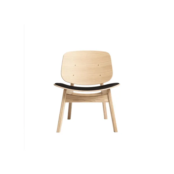 Pandora Armchair Upholstered Seat Soap Treated Oak/Dark Brown Leather
