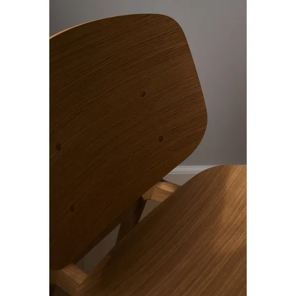 Pandora Armchair Upholstered Seat Soap Treated Oak/Dark Brown Leather