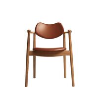 Regatta Dining Chair Upholstered Oiled Oak/Calvados Leather