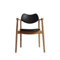 Oiled oak / Black leather