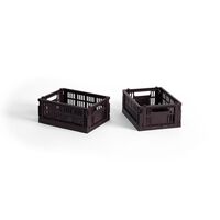 Colour Crate Storage Box Mini Set of 2 Bordeaux