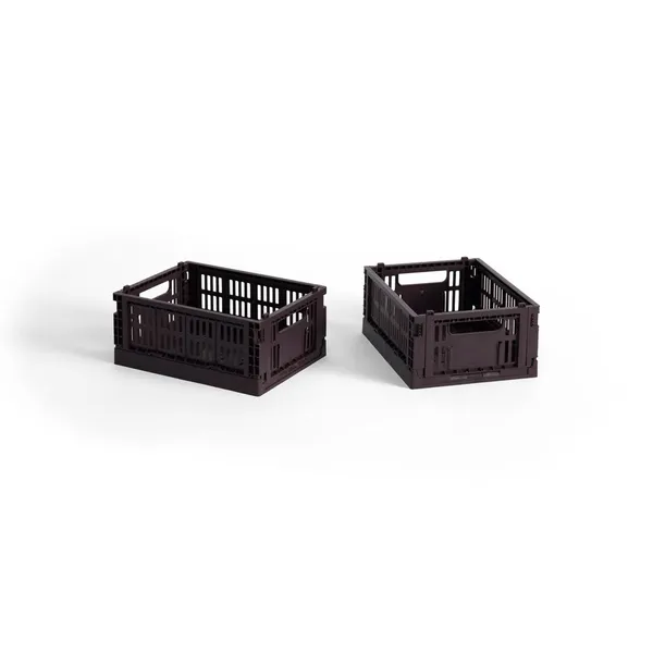 Colour Crate Storage Box Mini Set of 2 Bordeaux