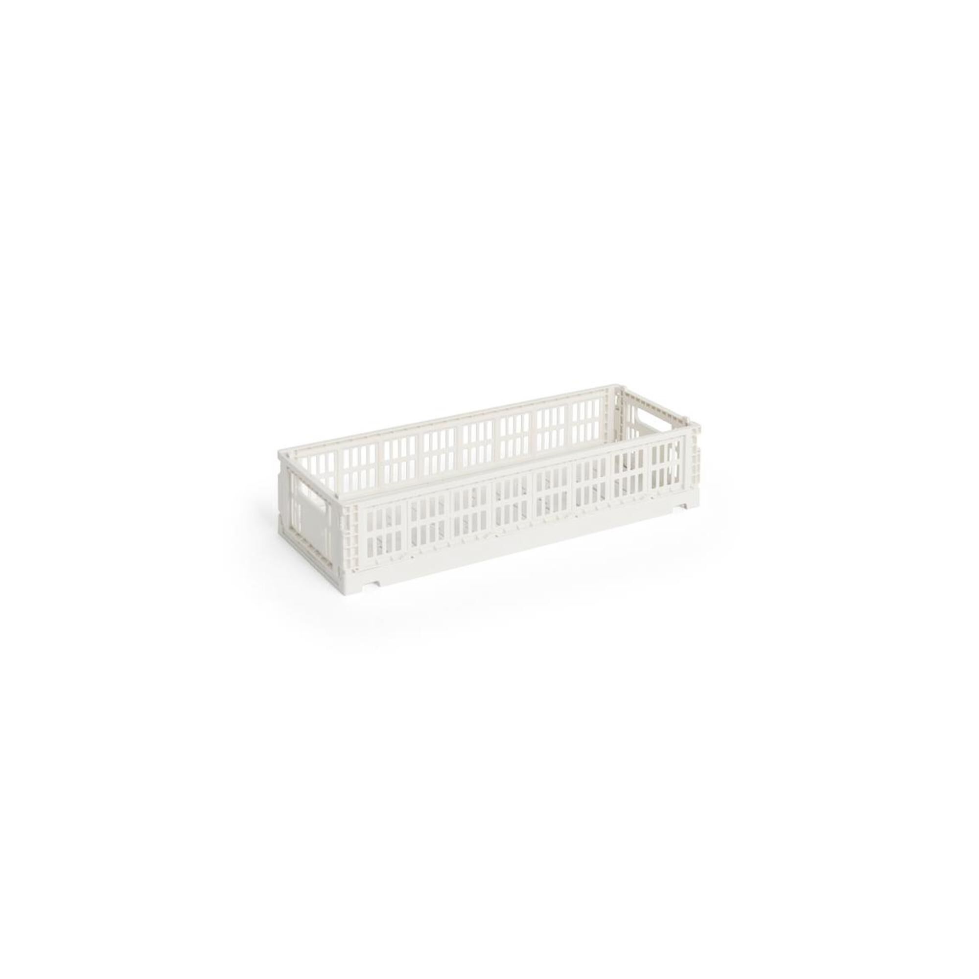 Boîte de rangement Colour Crate Mini Oblongue Blanc cassé