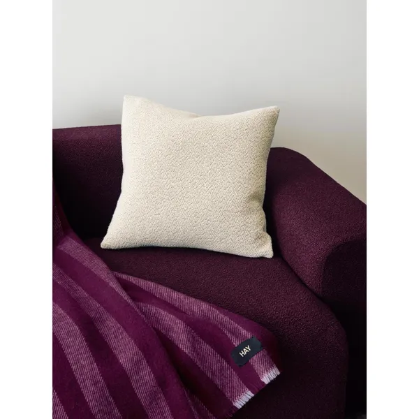Coussin texturé 50x50 Crème Melange