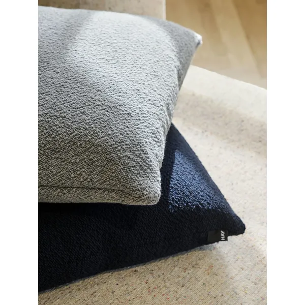 Coussin texturé 50x50 Bleu Pigeon