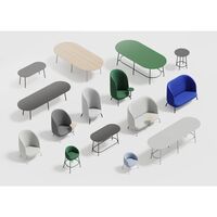 +Halle Nest Dining Table Ø75 Fenix ​​Nanotech 0720/Nero Ingo