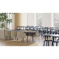 +Halle Nest Dining Table L160 Fenix ​​Nanotech 0720/Nero Ingo