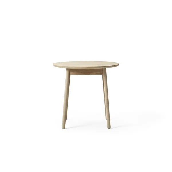 +Halle Nest Dining Table Ø75xH70 White Pigmented Oak