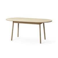 +Halle Nest Low Dining Table 160 White Pigmented Oak