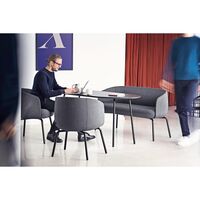 +Halle Nest Low Dining Table 160 White Pigmented Oak