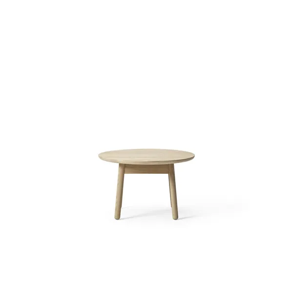 +Halle Nest Dining Table Ø65xH41 White Pigmented Oak