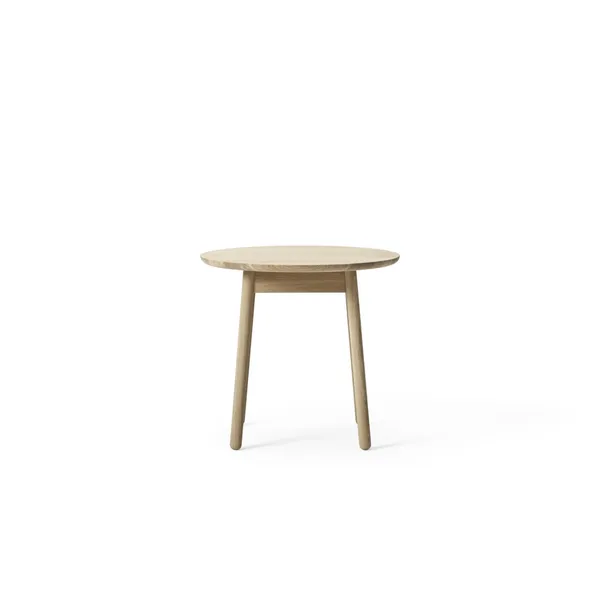 +Halle Nest Dining Table Ø65xH61 White Pigmented Oak