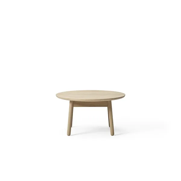 +Halle Nest Dining Table Ø75xH41 White Pigmented Oak