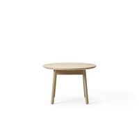 +Halle Nest Eettafel Ø75xH51 Wit Gepigmenteerd Eiken