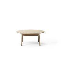 +Halle Nest Dining Table Ø90xH41 White Pigmented Oak