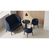 +Halle HEB 02 Dining Table Ø70xH73 Dark Blue