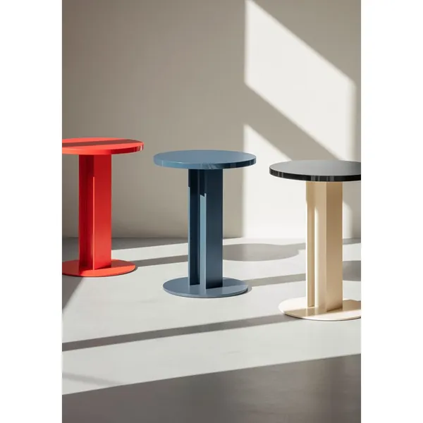 +Halle HEB 01 Side Table Ø42xH55 Dark Blue