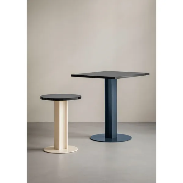 +Halle HEB 02 Counter Height Table Ø70xH95 Dark Blue