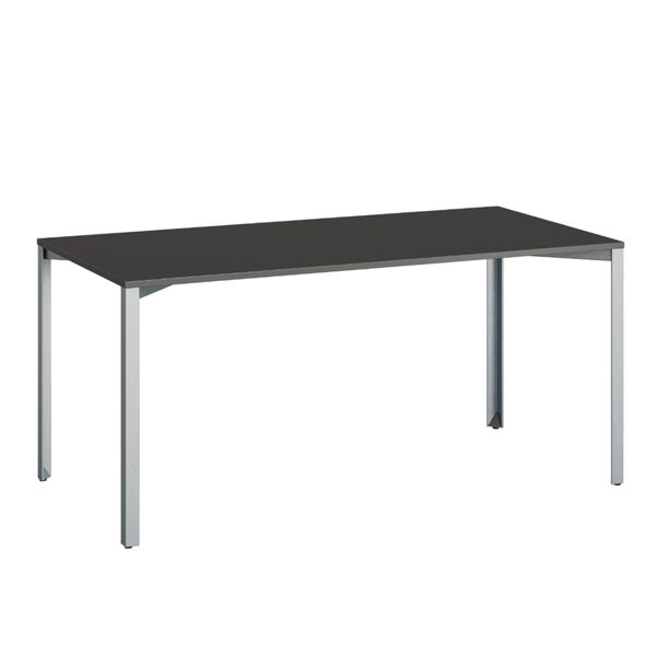 +Halle Grid Tisch 80x160 Schwarz/ Blau Zink