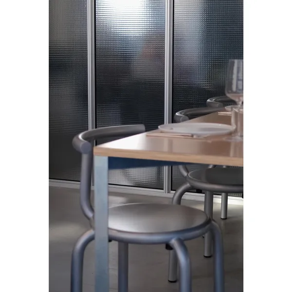 +Halle Grid-bord 80x160 Sort/ Blå Sink